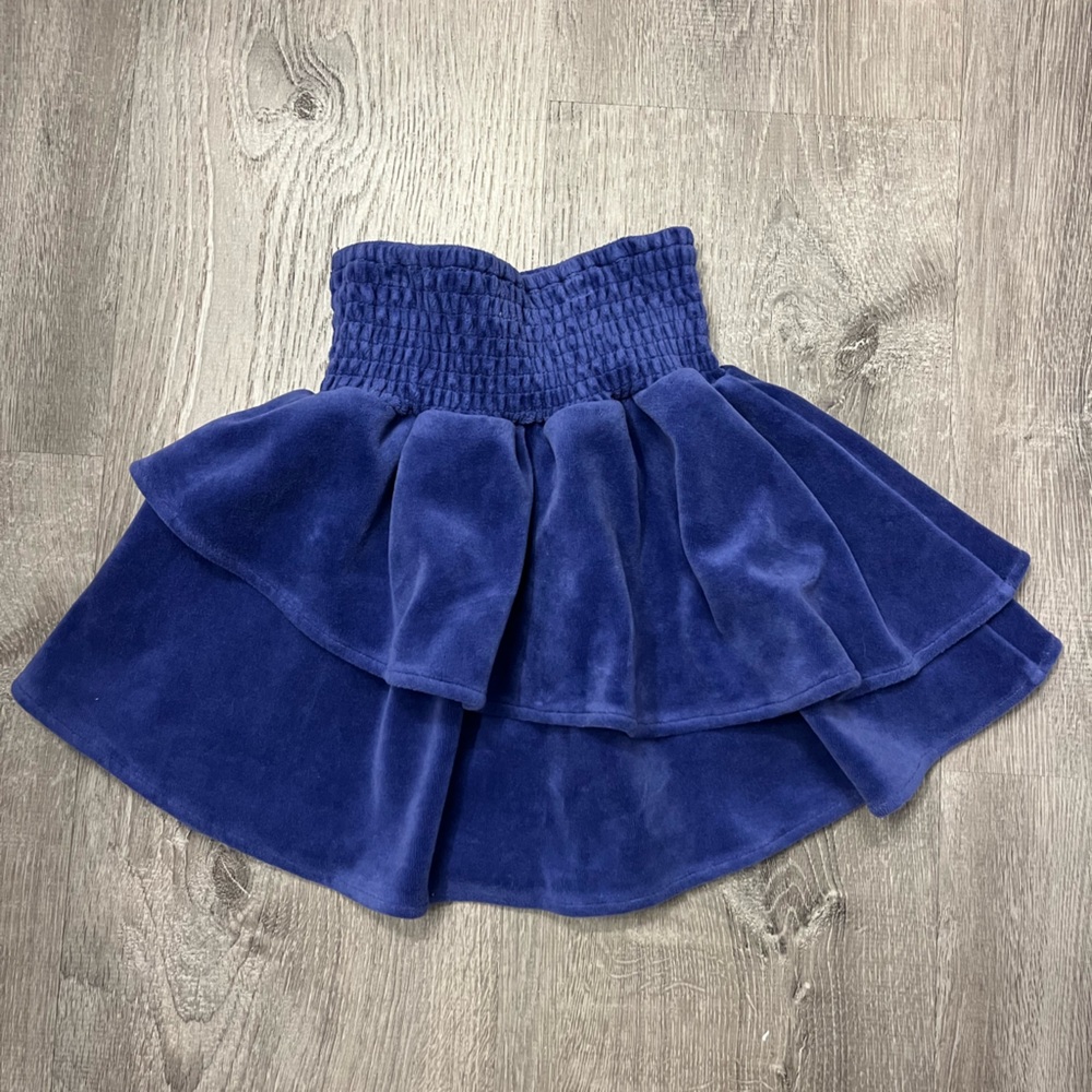 Girl's Ever After Blue Terry Fabric Skirt- Size‎ 6- Pre-owned